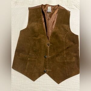 Vintage Company B Suede Western Vest GUC 2316
